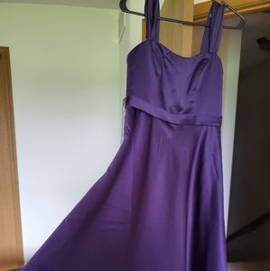 Wide Strap Tea Length David's Bridal Dress size 8